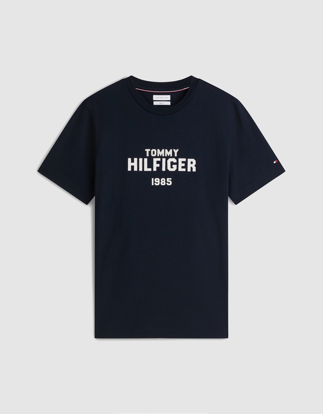 Tommy Hilfiger - Contrast Logo Crew Neck Jersey T-Shirt