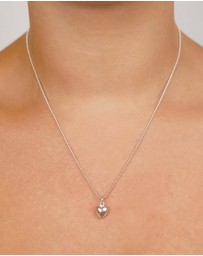 Von Treskow - Fine Ball Chain Necklace with Solid Heart