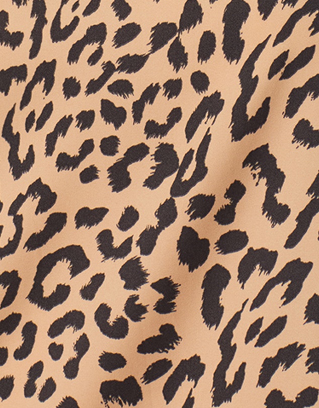 DKNY - Animal Print Short Satin Chemise Nightgown