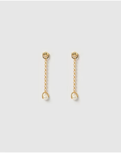 Izoa - Mysty Drop Stud Earrings