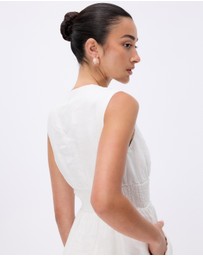 Minima Esenciales - Paloma Linen Midi Dress