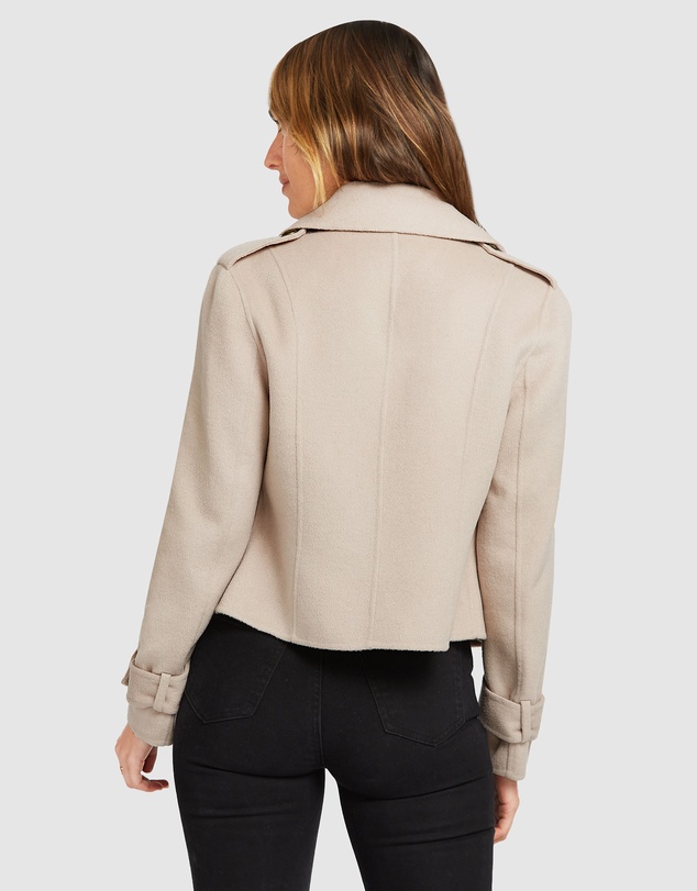 Belle & Bloom - Better Off Military Peacoat