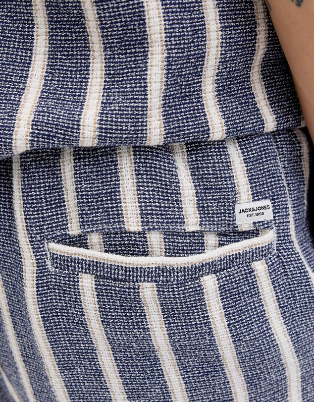 Jack & Jones - Jaiden Coba Striped Jogger Shorts Mid Relaxed Fit