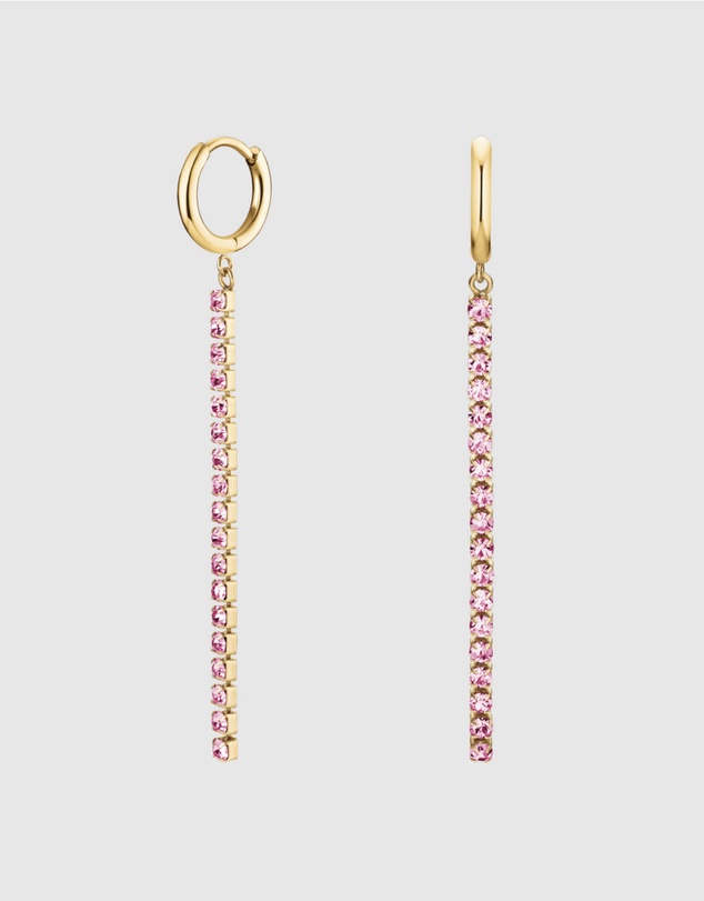 Rosefield - The West Village Pink Watch and Rose Earrings Set