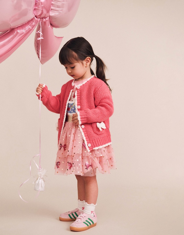Huxbaby - Crochet Bow Cardigan - Babies-Kids