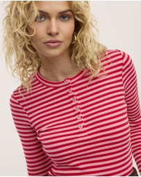 Obus - Traveller Waffle Henley Top