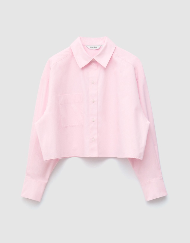 & Other Stories - Cropped Oversized Cotton Shirt