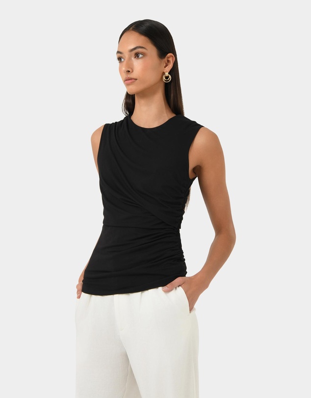 Forcast - Mia Ruched Jersey Top