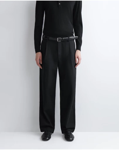 COS - Pleated Relaxed-Fit Wide-Leg Denim Trousers