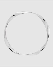 Najo - Large Garden of Eden Silver Bangle