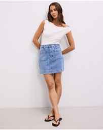 The Fated - Layla Denim Mini Skirt