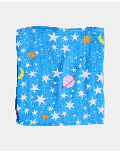 Kip&Co - Stars And Moon Bamboo Swaddle - Babies