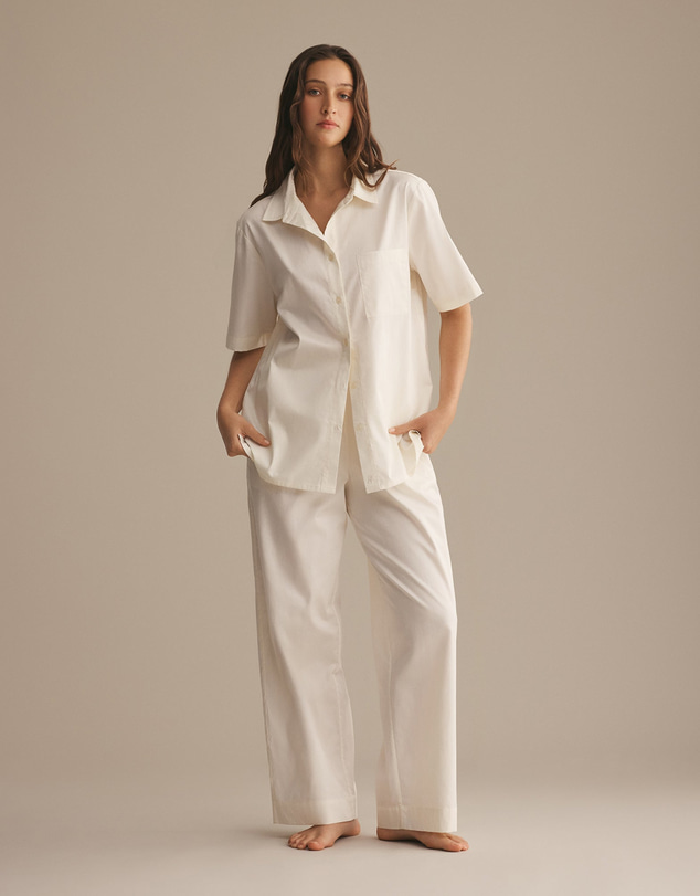 Resting - Soft Woven Cotton Jules Short Sleeve Shirt
