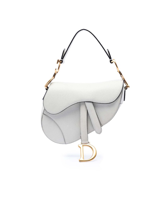 Pre-Loved by Azura Reborn - Pre-Loved Mini Grained Calfskin Saddle Bag