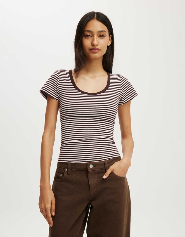 Cotton On - Everyday Smooth Scoop Neck Tee