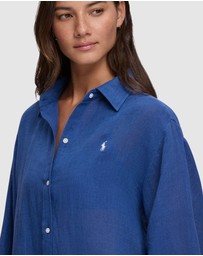 Polo Ralph Lauren - Organic Cotton & Linen Oversized Beach Shirt
