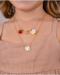 Wanderlust + Co - Art Palette Gold Necklace