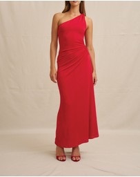 BY JOHNNY. - Carmine One Shoulder Dress