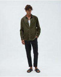 AERE - Resort Linen LS Shirt