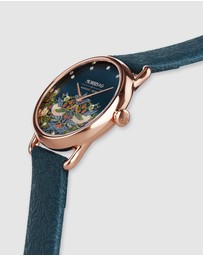 August Berg - Morris & Co 26mm Indigo Strawberry Thief Watch