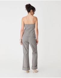 Forcast - Flynn Wide Leg Cuff Pants