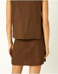 Dazie - Genn Mini Wrap Cargo Skirt