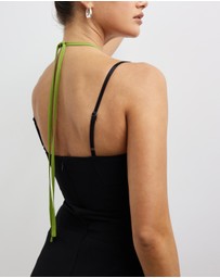 Lover - Kai Crepe Net Contrast Mini Dress