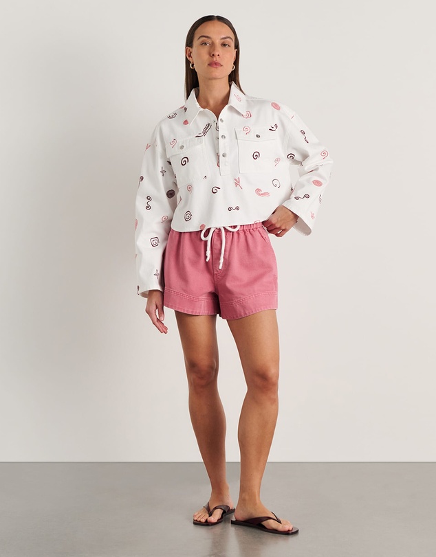 Jag - Bowie Crop Shirt