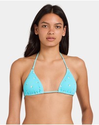 RVCA - Womens Rose Bud Triangle Bikini Top