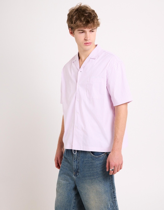 Arvust - Box Striped Short Sleeve Shirt