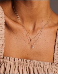Luna Rae - Solid Gold - Earth Element Diamond Necklace