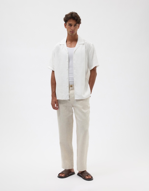 AERE - Relaxed Leg Tailored Linen Pants