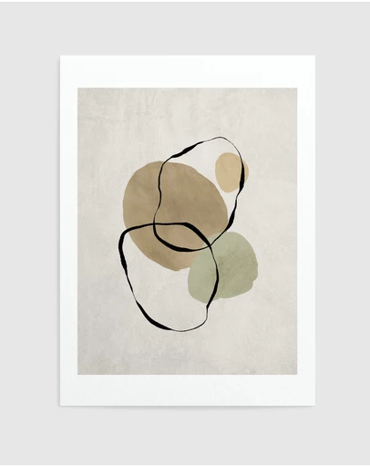 Olive et Oriel - Pierre Abstraite II Art Print