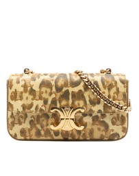 Pre-Loved by Azura Reborn - Pre-Loved Calfskin Leopard Print Claude Chain Shoulder Bag
