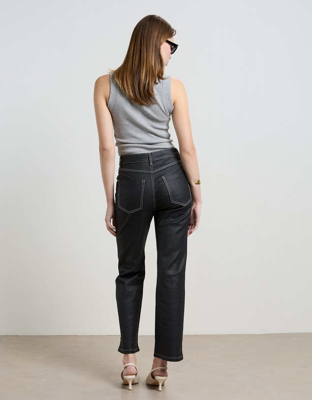 DRICOPER DENIM - Betzy Coated Black High Jeans