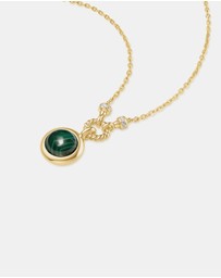 Ania Haie - Ania Haie Gold Malachite Reversible Vacation Necklace