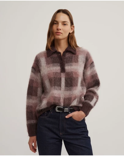Witchery - Check Polo Knit