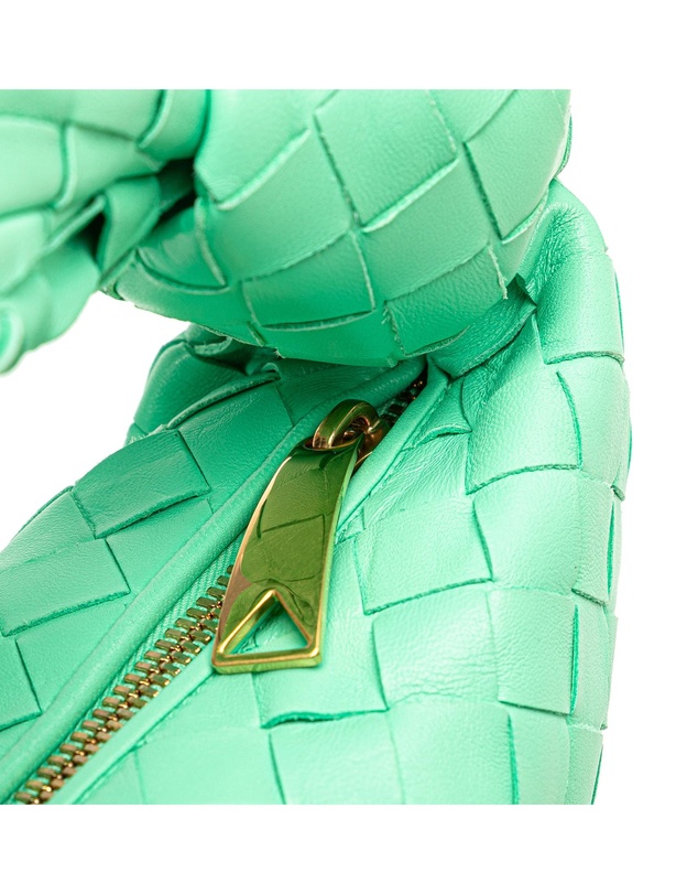 Pre-Loved by Azura Reborn - Pre-Loved bottega veneta Woven Leather Top Handle Bag Knotted Detail Stylish Handbag