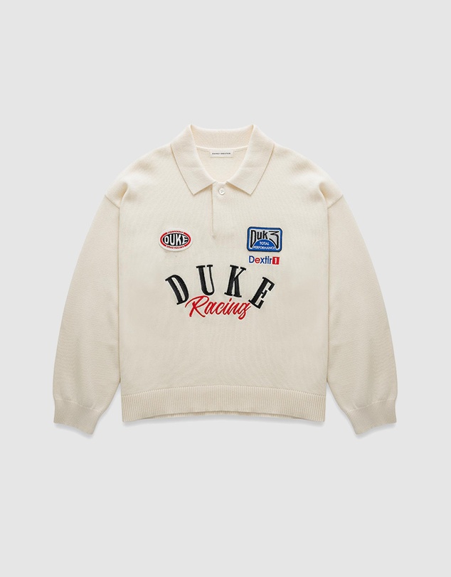 Duke + Dexter - DR4 Off White Racing Polo