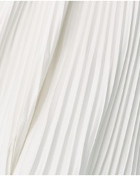 Six Stories - Pleated Satin Bandeau Maxi Dress