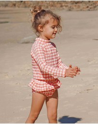 Purebaby - Printed Long Sleeve Rashie Set- Kids-Babies