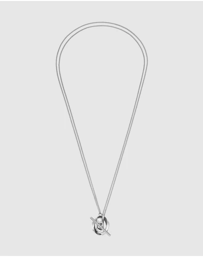 Diesel - Oval D Silver Necklace