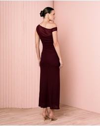 Azzurielle - Yanet One Shoulder Maxi Dress