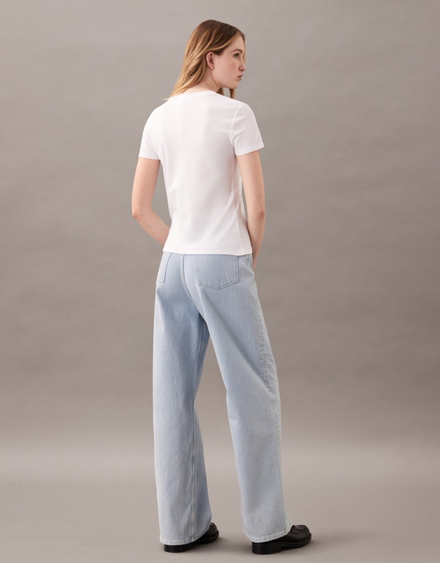 Calvin Klein - Supima Cotton Emblem Logo Baby Tee