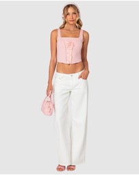 EDIKTED - Ballet Baby Lace Up Corset