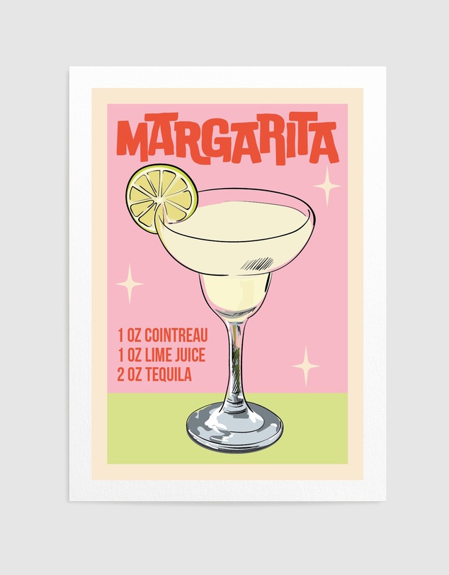 Olive et Oriel - Margarita Cocktail by Wallchart Art Studio Art Print