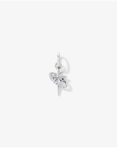 Michael Hill - Star Motif Micro Pendant with Cubic Zirconia in Sterling Silver