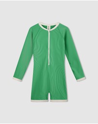 Zulu & Zephyr Mini - Mini Stripe Rib Surf Suit - Kids