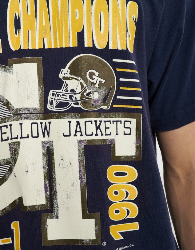 Vintage by The Real Deal - Pre Loved - 1990 NCAA Georgia Tech Yellow Jackets Tee