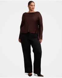 Forever New Curve - Rae Curve Boatneck Blouse